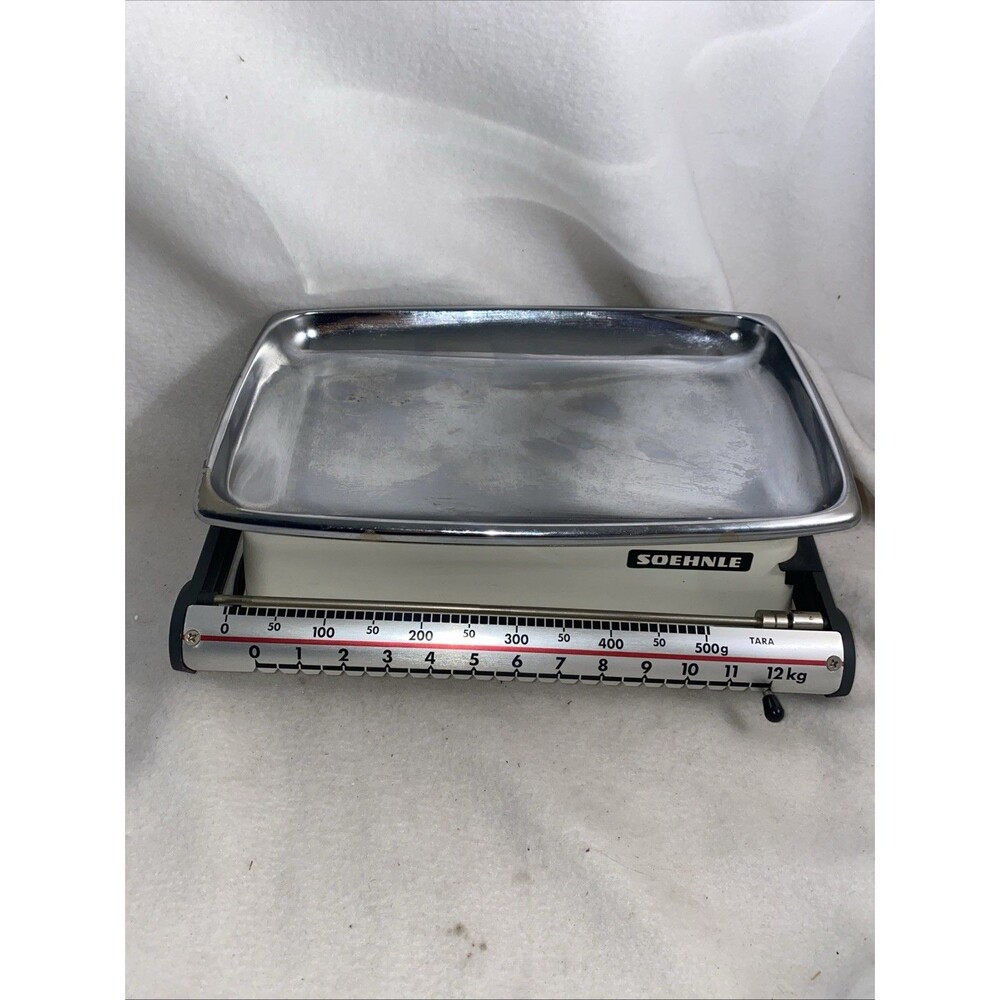 Vintage Kitchen Scale Soehnle German 500 Gramm White Decor Farmhouse